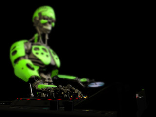 Robot DJ - Green