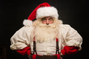 Gloomy Santa Claus portrait