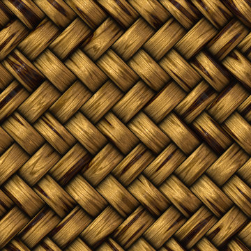 Wicker basket material background