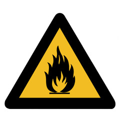 Flamable warning sign