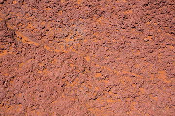 Arizona red stone detail with orange desert sand