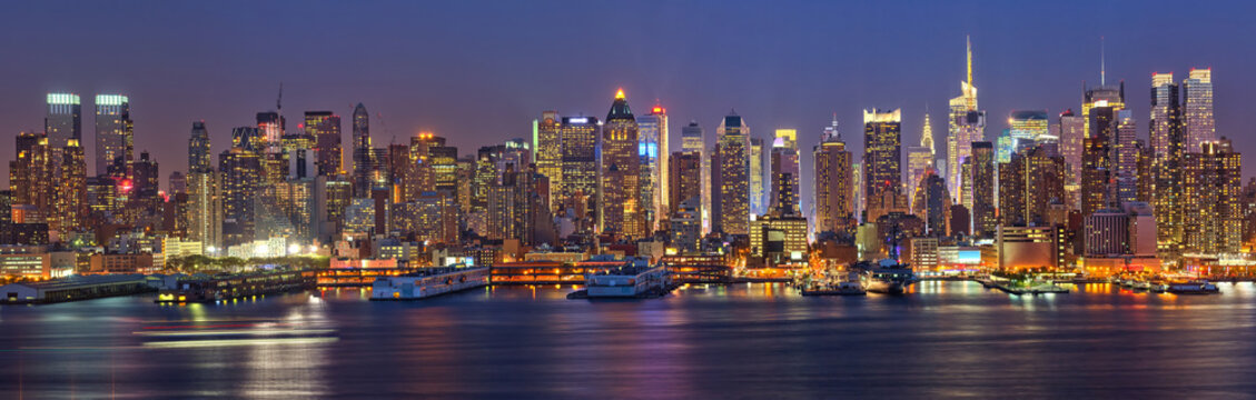 Manhattan at night