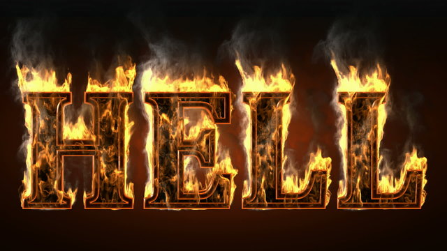 hell with fire and smoke
