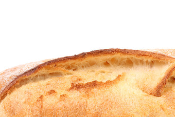 Bread loaf isolated on white