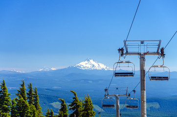 Mount Jefferson and Chairlifts