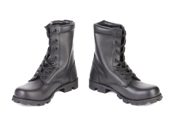 High black man's boots.