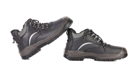 Pair of black man's boots.