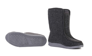 Winter man's boot.