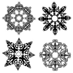 Collection of snowflakes