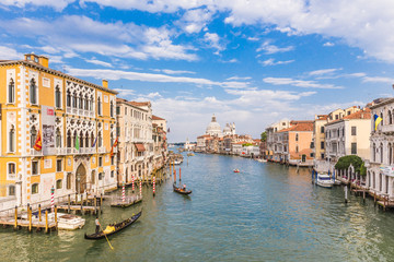 Fototapeta na wymiar Grand Canal on sunny day, Venice