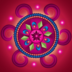 Mandala Wheel of Fortune