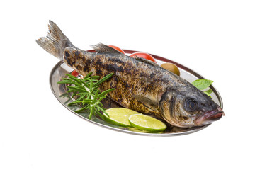 Roasted seabass