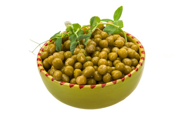 Marinated green peas