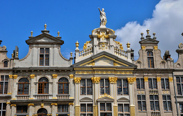 Fototapeta na wymiar Belgium, picturesque Grand Place of Brussels