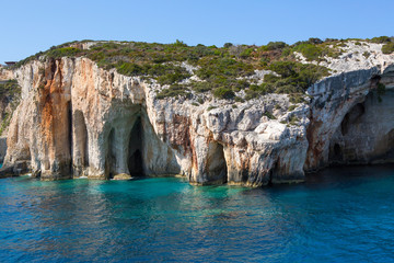 Fototapeta na wymiar Blue Caves on Zakinthos