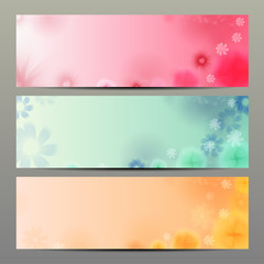 Naklejka na ściany i meble Abstract Flower Vector Background / Brochure Template / Banner.