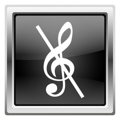 Musical note - no sound icon