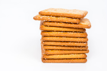 Cracker isolated on white