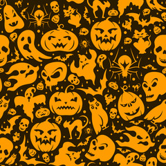 Halloween seamless pattern