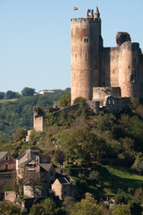 Medieval castle in Najac, Aveyron (France)