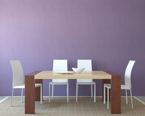 Dining-room interior.