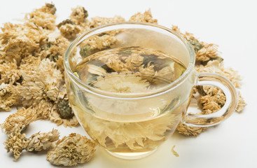 Cup of Chrysanthemum Flower Tea