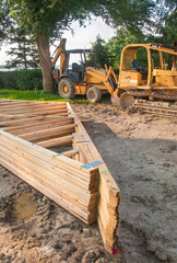 Fototapeta premium New House Construction