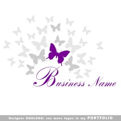 Obraz na płótnie Canvas butterfly logo (ogologo)