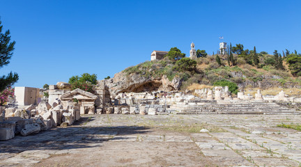 Fototapeta na wymiar View of the archaeological site of Eleusis, Attica, Greece