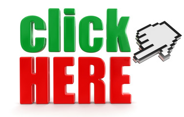 Click here  and cursor (clipping path included)