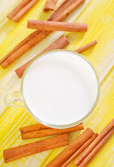 milk with cinnamon