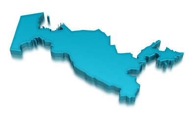 Uzbekistan (clipping path included)