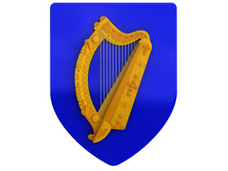 Obraz premium 3D Irish coat of arms