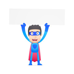 superhero in various poses