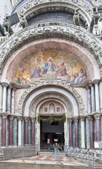 Cathedral of Saint Mark. Mosaic of facade. Appearance of Christ