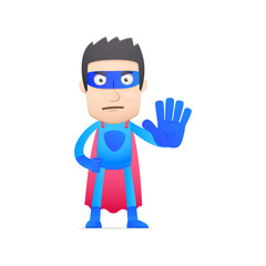 superhero in various poses