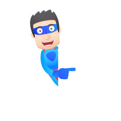 superhero in various poses