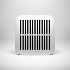 White Technology App Icon Template
