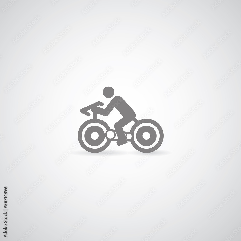 Fototapete bicycle symbol