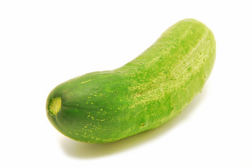 Cucumber isolated on white