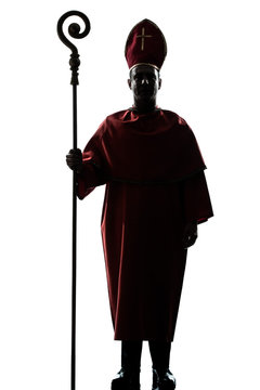 recommend clip art: man cardinal bishop silhouette