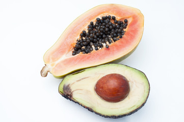 avocado and papaya