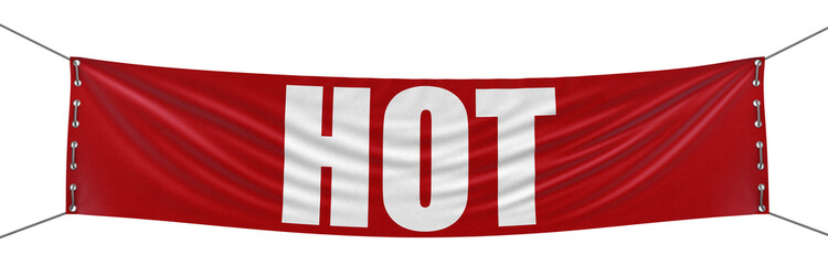 Hot Banner (clipping path included)