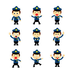 policeman vector cartoon