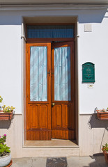 Wooden door. Pisticci. Basilicata. Italy.