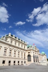 Fototapeta na wymiar Belvedere Palace in Vienna, Austria - old landmark