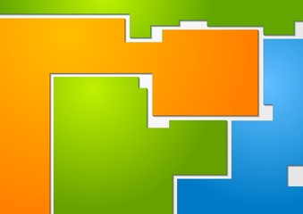 Abstract multicolored shapes vector design