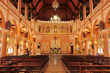 Fototapeta na wymiar The Most beautiful Catholic Church, Thailand