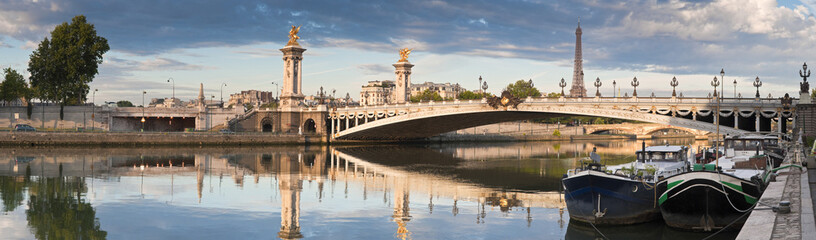 Pont Alexandre III en Eiffeltoren, Parijs