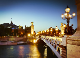 Fototapeta na wymiar Pont Alexandre III, Paryż